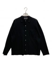 BEAUTY&YOUTH（ビューティーアンドユース）の古着「アセテートナイロンミラノリブシャツカーディガン」｜ブラック