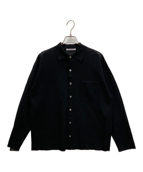 BEAUTY&YOUTH（ビューティーアンドユース）BEAUTY&YOUTH (ビューティーアンドユース) アセテートナイロンミラノリブシャツカーディガン ブラック サイズ:FREEの古着・服飾アイテム