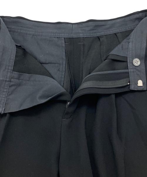 Spick and Span（スピック＆スパン）Spick and Span (スピック＆スパン) シルキードレープ2タックワイドパンツ ブラック サイズ:38の古着・服飾アイテム