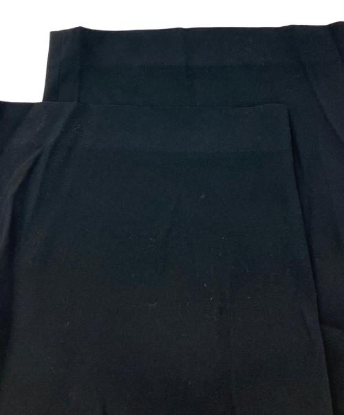 Spick and Span（スピック＆スパン）Spick and Span (スピック＆スパン) シルキードレープ2タックワイドパンツ ブラック サイズ:38の古着・服飾アイテム