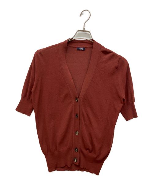 YLEVE（イレーヴ）YLEVE (イレーヴ) Vネックカーディガン ボルドー サイズ:Freeの古着・服飾アイテム