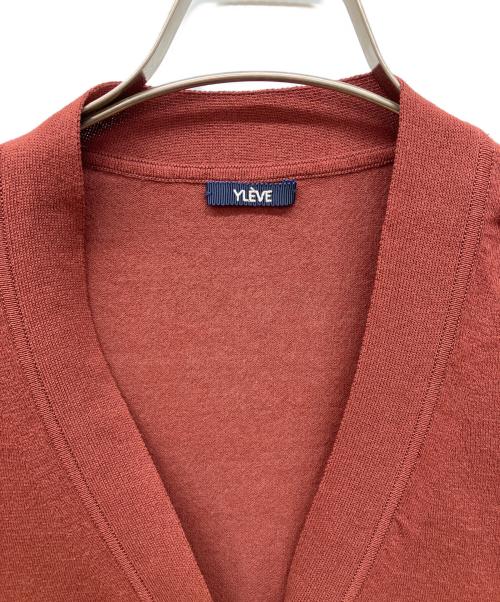 YLEVE（イレーヴ）YLEVE (イレーヴ) Vネックカーディガン ボルドー サイズ:Freeの古着・服飾アイテム