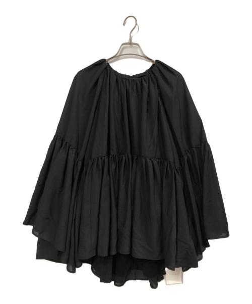 CELFORD（セルフォード）CELFORD (セルフォード) ペプラムケープブラウス ブラック サイズ:FREE 未使用品の古着・服飾アイテム