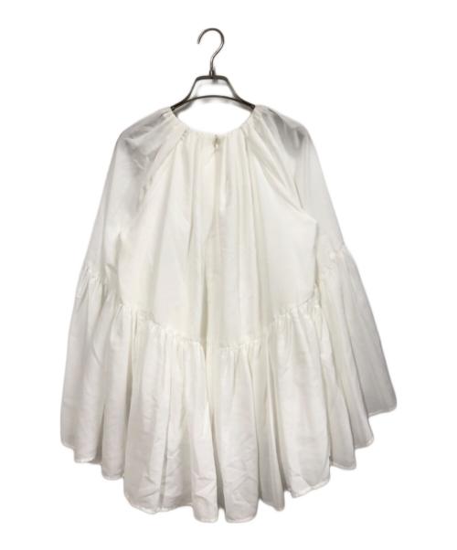 CELFORD（セルフォード）CELFORD (セルフォード) ペプラムケープブラウス ホワイト サイズ:FREE 未使用品の古着・服飾アイテム