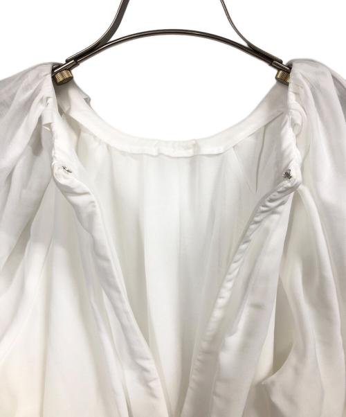 CELFORD（セルフォード）CELFORD (セルフォード) ペプラムケープブラウス ホワイト サイズ:FREE 未使用品の古着・服飾アイテム