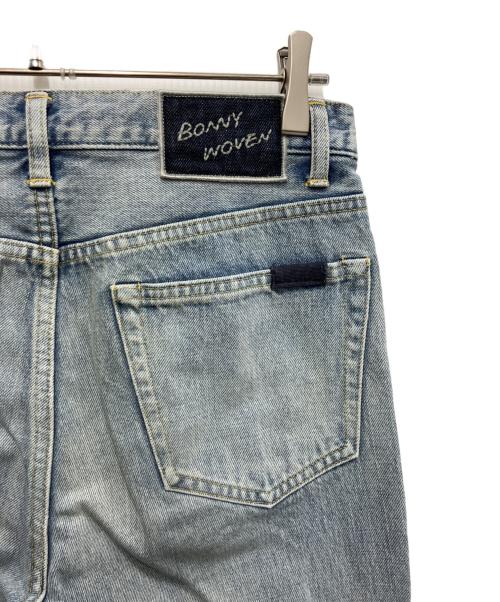 BONNY WOVEN（ボニーウーブン）BONNY WOVEN (ボニーウーブン) Modern Flare 5Pockets PT ブルー サイズ:3の古着・服飾アイテム