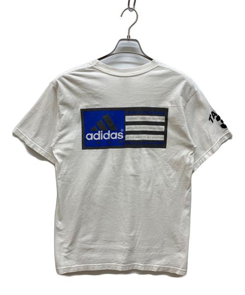adidas（アディダス）adidas (アディダス) 90’SロゴプリントTシャツ ホワイト サイズ:Ｓの古着・服飾アイテム