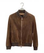 Cinquantaチンクワンタ）の古着「ゴートスエードボンバーブルゾン」｜ブラウン