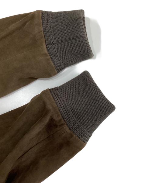 Cinquanta（チンクワンタ）Cinquanta (チンクワンタ) ゴートスエードボンバーブルゾン ブラウン サイズ:50の古着・服飾アイテム