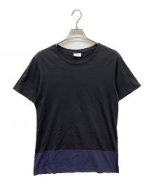 DRIES VAN NOTEN（ドリスヴァンノッテン）の古着「バイカラー切り替えTシャツ」｜ブラック