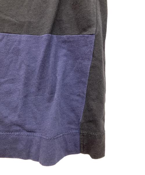 DRIES VAN NOTEN（ドリスヴァンノッテン）DRIES VAN NOTEN (ドリスヴァンノッテン) バイカラー切り替えTシャツ ブラック サイズ:Ｌの古着・服飾アイテム