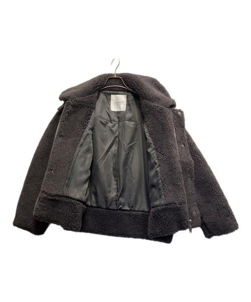 emmi atelier（エミアトリエ）emmi atelier (エミアトリエ) スタンドカラーボアブルゾン グレー サイズ:FREEの古着・服飾アイテム