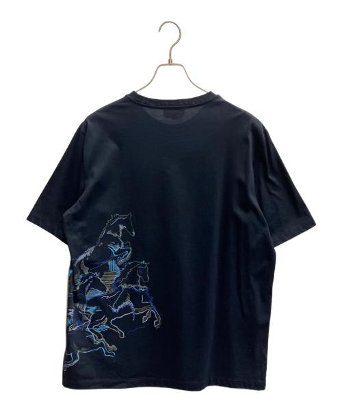HERMES（エルメス）HERMES (エルメス) Tシャツ ネイビー サイズ:Lの古着・服飾アイテム