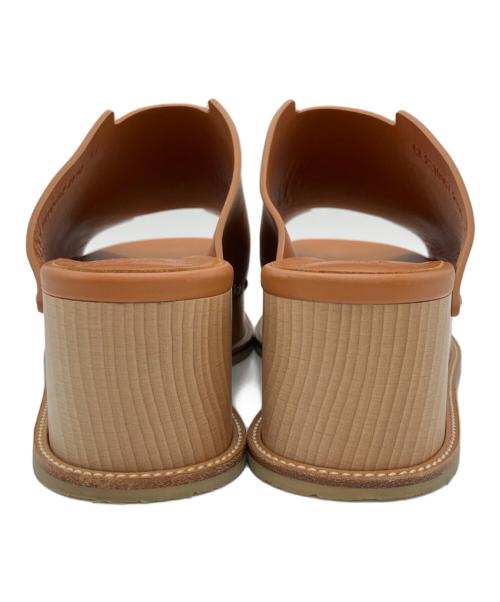 HERMES（エルメス）HERMES (エルメス) ウエッジソールサンダル エリプス ブラウン サイズ:37の古着・服飾アイテム