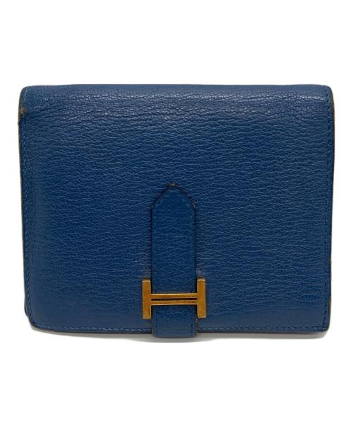 HERMES（エルメス）HERMES (エルメス) コンパクトウォレット ブルーの古着・服飾アイテム
