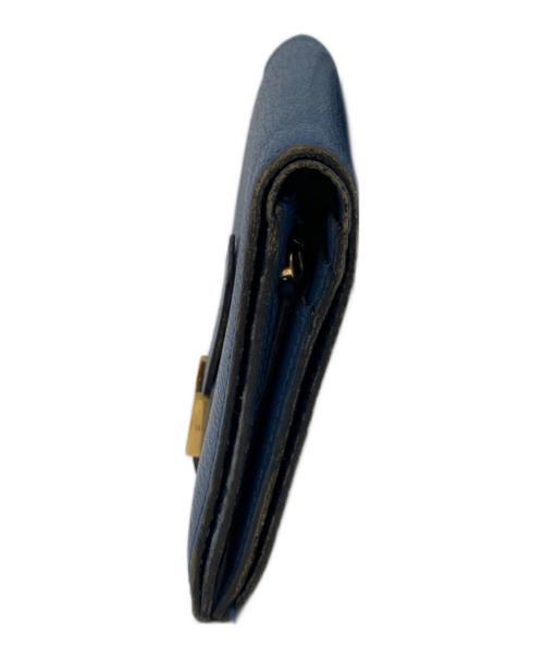 HERMES（エルメス）HERMES (エルメス) コンパクトウォレット ブルーの古着・服飾アイテム