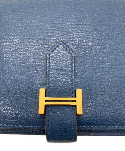 HERMES（エルメス）HERMES (エルメス) コンパクトウォレット ブルーの古着・服飾アイテム