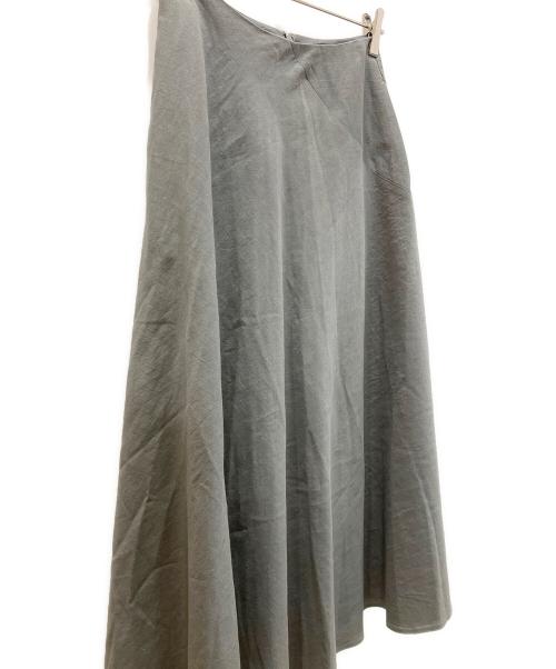 AK+1（エーケーワン）AK+1 (エーケーワン) ウールリネンバイアススカート グレー サイズ:36の古着・服飾アイテム