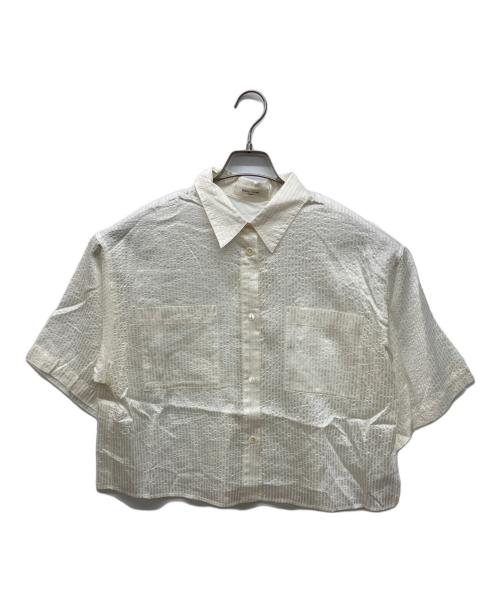 Demi-Luxe Beams（デミルクス ビームス）Demi-Luxe BEAMS (デミルクス ビームス) シャドーストライプシャツ ホワイト サイズ:FREEの古着・服飾アイテム