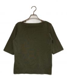 Demi-Luxe Beams（デミルクス ビームス）の古着「シンプル ボートネックニット」｜カーキ