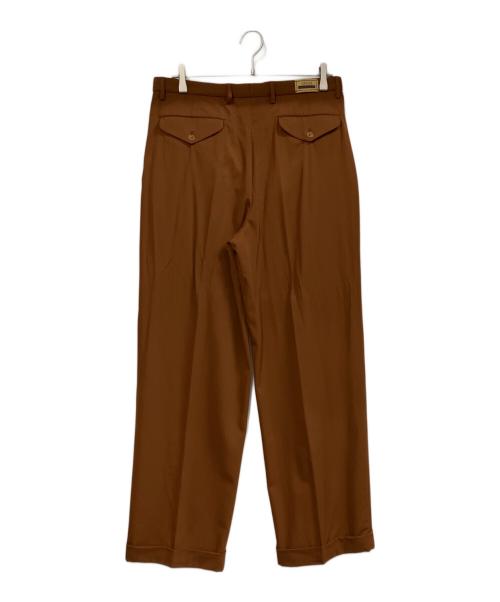 GUCCI（グッチ）GUCCI (グッチ) グッチラベルトラウザーパンツ ブラウン サイズ:48の古着・服飾アイテム