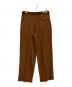 GUCCI (グッチ) グッチラベルトラウザーパンツ ブラウン サイズ:48：24000円