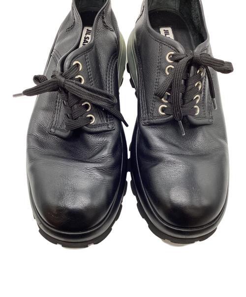 JIL SANDER（ジルサンダー）JIL SANDER (ジルサンダー) コントラストソールダービーシューズ ブラック サイズ:41の古着・服飾アイテム