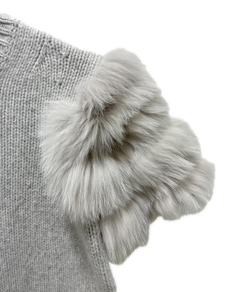 DRAWER（ドゥロワー）DRAWER (ドゥロワー) フォックステープショートスリーブ グレー サイズ:Freeの古着・服飾アイテム