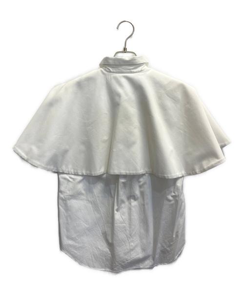 COMME des GARCONS COMME des GARCONS（コムデギャルソン コムデギャルソン）COMME des GARCONS COMME des GARCONS (コムデギャルソン コムデギャルソン) ケープレイヤードブラウス ホワイト サイズ:XSの古着・服飾アイテム