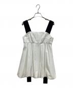 KEINA RITAケイナ リタ）の古着「Ribbon Tail Balloon Top」｜ホワイト