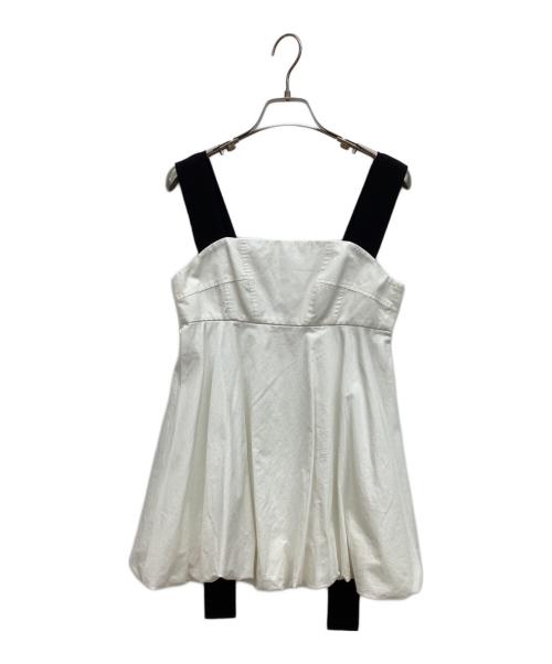 KEINA RITA（ケイナ リタ）KEINA RITA (ケイナ リタ) Ribbon Tail Balloon Top ホワイト サイズ:36の古着・服飾アイテム