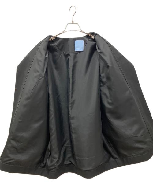 Cruciani（クルチアーニ）Cruciani (クルチアーニ) ノーカラーコクーンコート ブラック サイズ:38の古着・服飾アイテム