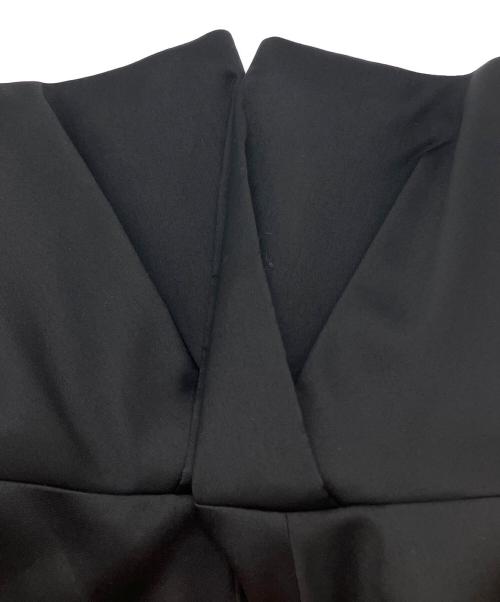 Cruciani（クルチアーニ）Cruciani (クルチアーニ) ノーカラーコクーンコート ブラック サイズ:38の古着・服飾アイテム