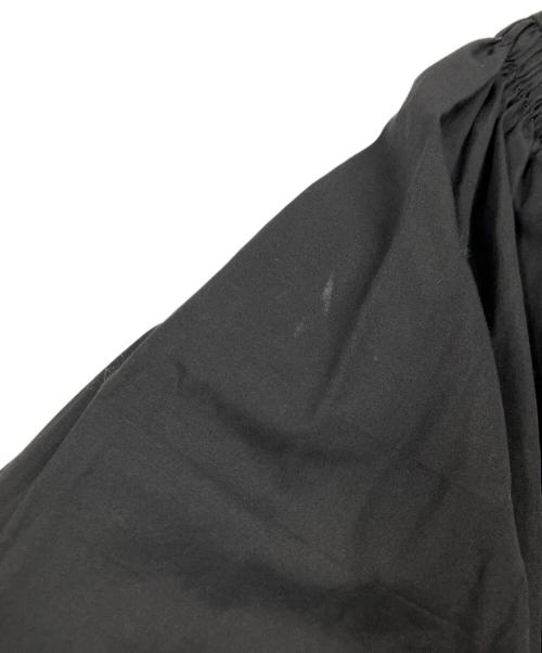 JIL SANDER（ジルサンダー）JIL SANDER (ジルサンダー) ギャザースリーブブラウス ブラック サイズ:32の古着・服飾アイテム