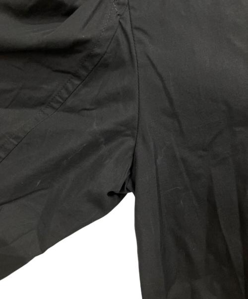 JIL SANDER（ジルサンダー）JIL SANDER (ジルサンダー) ギャザースリーブブラウス ブラック サイズ:32の古着・服飾アイテム