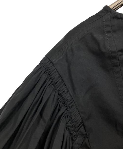 JIL SANDER（ジルサンダー）JIL SANDER (ジルサンダー) ギャザースリーブブラウス ブラック サイズ:32の古着・服飾アイテム