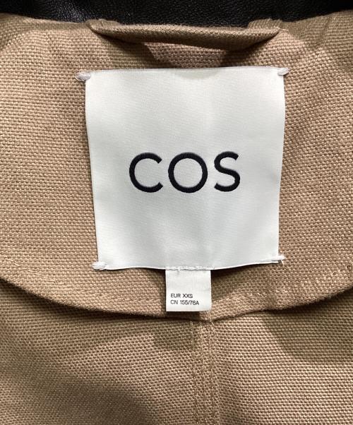 COS（コス）COS (コス) レザーカラーフィールドジャケット ベージュ サイズ:ＥＵＲ　ＸＸＳの古着・服飾アイテム