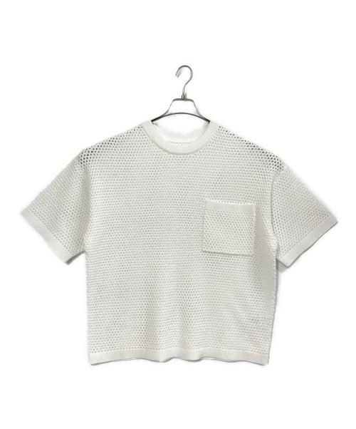 CITYSHOP（シティショップ）CITYSHOP (シティショップ) RAME MESH ニット ホワイト サイズ:FREEの古着・服飾アイテム
