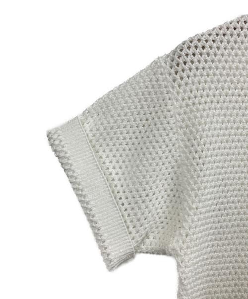CITYSHOP（シティショップ）CITYSHOP (シティショップ) RAME MESH ニット ホワイト サイズ:FREEの古着・服飾アイテム