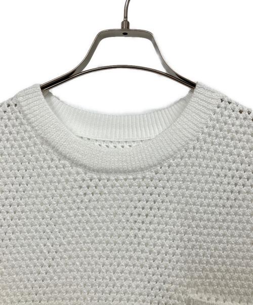 CITYSHOP（シティショップ）CITYSHOP (シティショップ) RAME MESH ニット ホワイト サイズ:FREEの古着・服飾アイテム