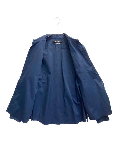 jacquemus（ジャックムス）jacquemus (ジャックムス) ラシュミーズシモンコットンシャツ ブルー サイズ:52の古着・服飾アイテム