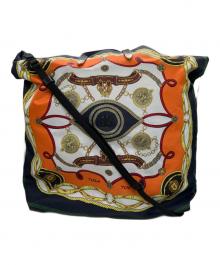 TOGA ARCHIVES（トーガアーカイブス）の古着「Print tote bag」｜ネイビー×オレンジ