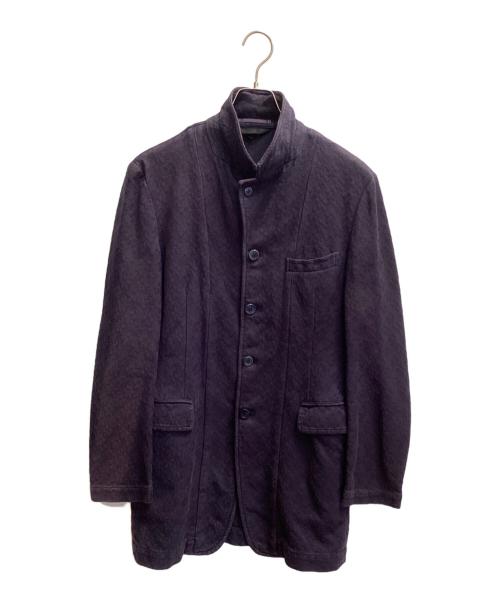 COMME des GARCONS HOMME PLUS（コムデギャルソンオムプリュス）COMME des GARCONS HOMME PLUS (コムデギャルソンオムプリュス) ジャガードテーラードジャケット ネイビー サイズ:Ｍの古着・服飾アイテム