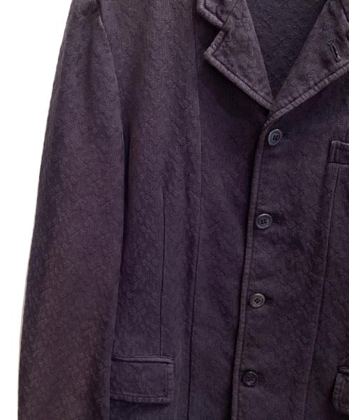 COMME des GARCONS HOMME PLUS（コムデギャルソンオムプリュス）COMME des GARCONS HOMME PLUS (コムデギャルソンオムプリュス) ジャガードテーラードジャケット ネイビー サイズ:Ｍの古着・服飾アイテム