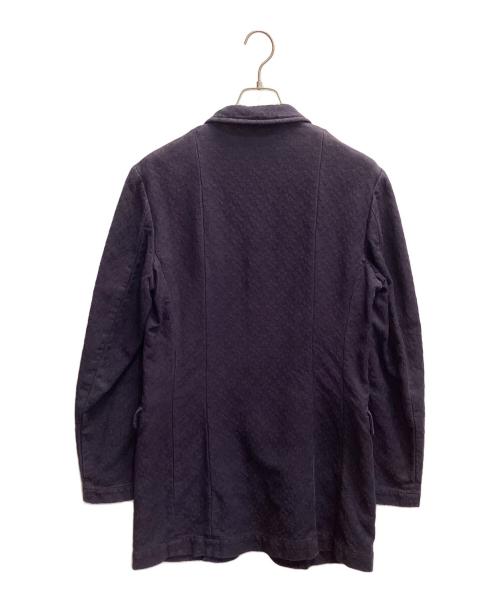 COMME des GARCONS HOMME PLUS（コムデギャルソンオムプリュス）COMME des GARCONS HOMME PLUS (コムデギャルソンオムプリュス) ジャガードテーラードジャケット ネイビー サイズ:Ｍの古着・服飾アイテム