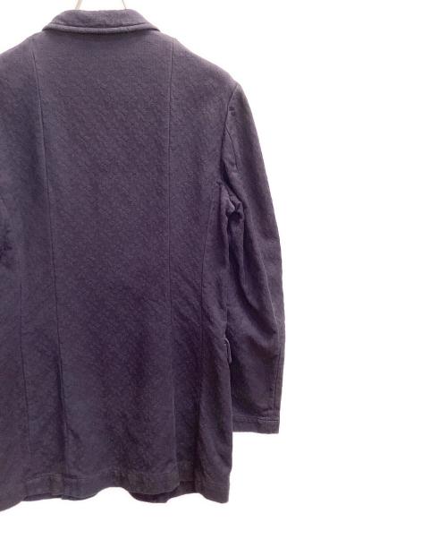 COMME des GARCONS HOMME PLUS（コムデギャルソンオムプリュス）COMME des GARCONS HOMME PLUS (コムデギャルソンオムプリュス) ジャガードテーラードジャケット ネイビー サイズ:Ｍの古着・服飾アイテム