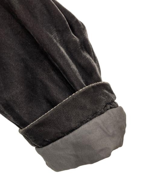 COMME des GARCONS HOMME PLUS（コムデギャルソンオムプリュス）COMME des GARCONS HOMME PLUS (コムデギャルソンオムプリュス) ベロアテーラードジャケット グレー サイズ:Sの古着・服飾アイテム
