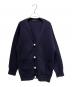 L'appartement（アパルトモン）の古着「21AW Pearl botton V／N C／D カーディガン 21080560103230 ニットカーディガン」｜ネイビー