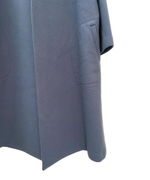 ebure（エブール）ebure (エブール) ウールボンディングコート ブルー サイズ:36の古着・服飾アイテム