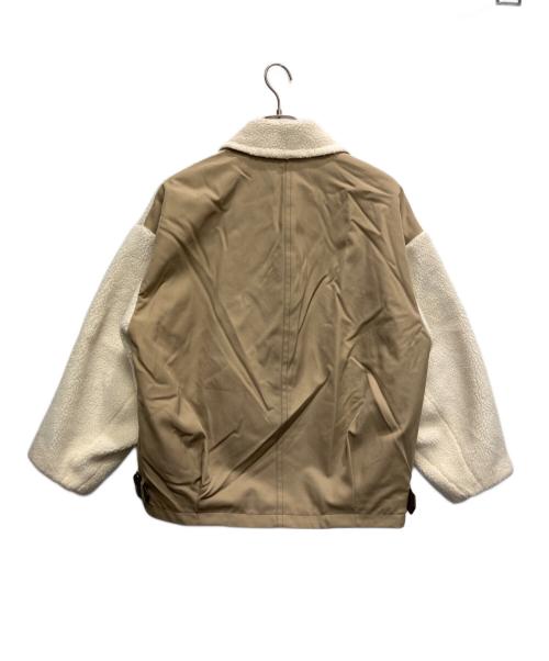 STUMBLY（スタンブリ―）STUMBLY (スタンブリ―) BOA WOOL CHAMBRAY B-3 JACKET ベージュ サイズ:38の古着・服飾アイテム